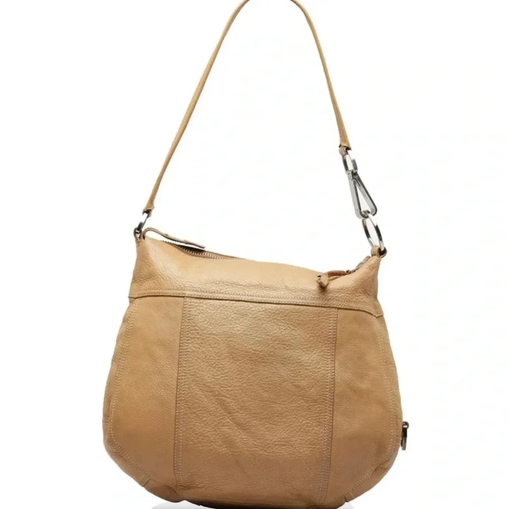 PRADA Vitello Daino Leather Hobo Bag